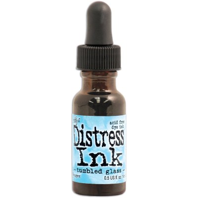 Distress ink Reinkers - Tim Holtz- couleur «Tumbled Glass»